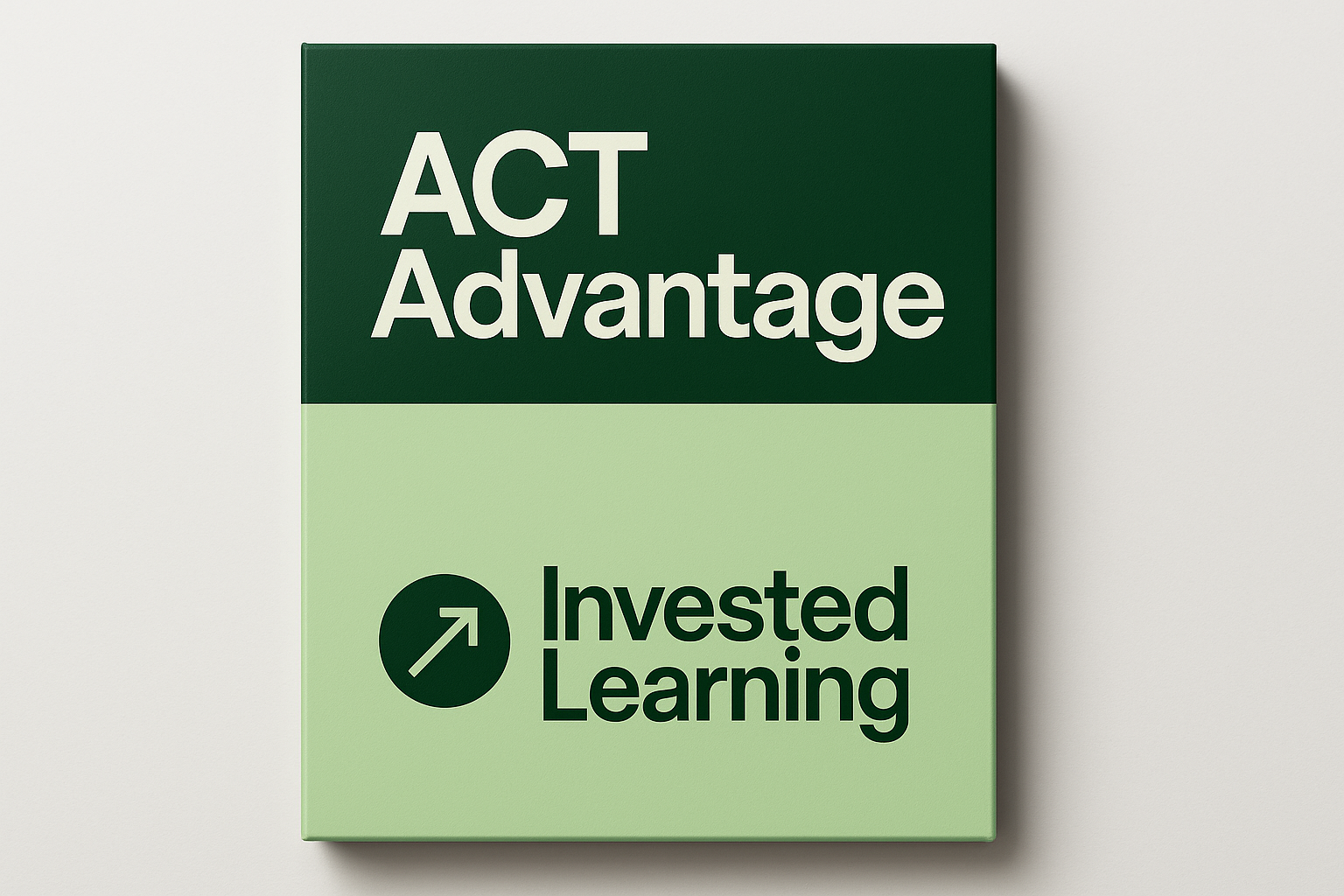 ACT Advantage product image with Invested Learning logo and wordmark